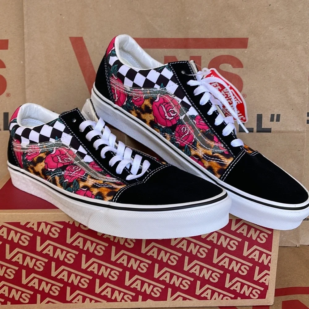 Vans Old Skool Rose Animal check True White/Multi WMNS sneakers - Picture 6 of 16